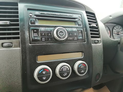 Nissan Navara  D40 2005 on, how to remove factory fitted radio + part numbers for converter cable.