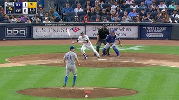 TEX@NYY: Headley lines an RBI single to left field