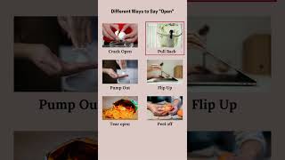 Don’t Always Say OPEN! Use These Natural Words|EnglishTalkTime #Openindifferentways #englishphrases