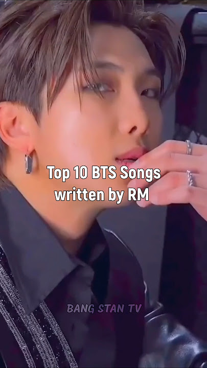 Top 10 BTS Songs written by RM #rm #bts #shorts