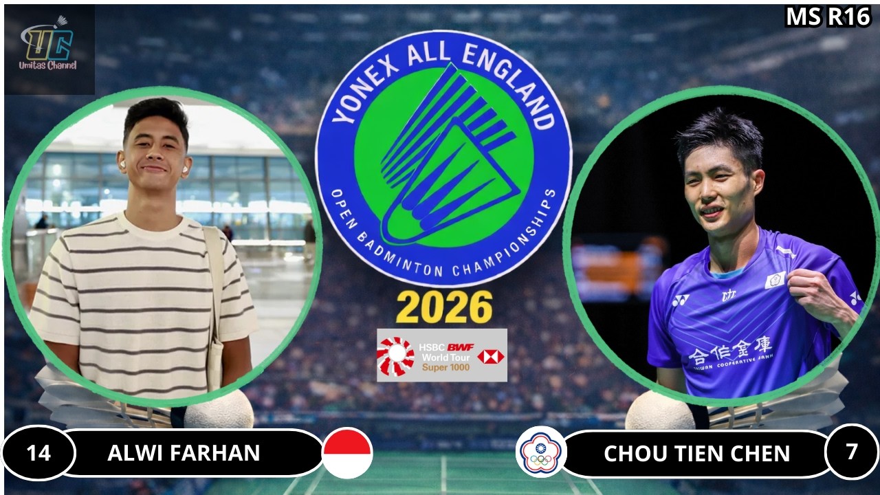 ALWI FARHAN (INA) VS CHOU TIEN CHEN (TPE) | ALL ENGLAND 2026