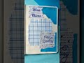 Blue journal 💙/easy journal idea #satisfying #journal