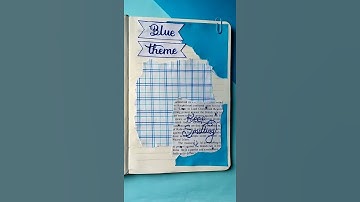 Blue journal 💙/easy journal idea #satisfying #journal