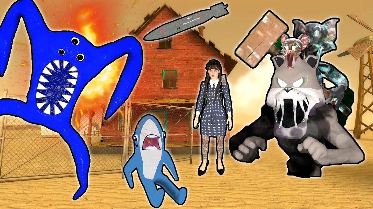 DRACULASS EVADEAZA DIN CUSCA LUI TOM SI JERRY! NABNAB SI WEDNESDAY IL DISTRUG PE DRACULASS ACASA!