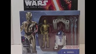 The Force Awakens: C3PO & R2D2 set review - YouTube
