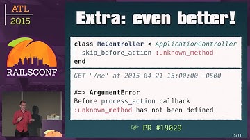 RailsConf 2015 - Better callbacks in Rails 5