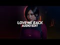 Love me back  trinidad cardona tiktok remix edit audio