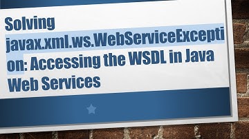 Solving javax.xml.ws.WebServiceException: Accessing the WSDL in Java Web Services