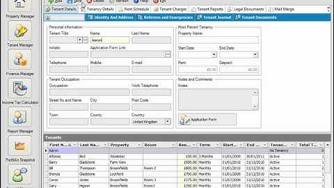 Property Management Software - Creating A Tenant In LPM 8.0