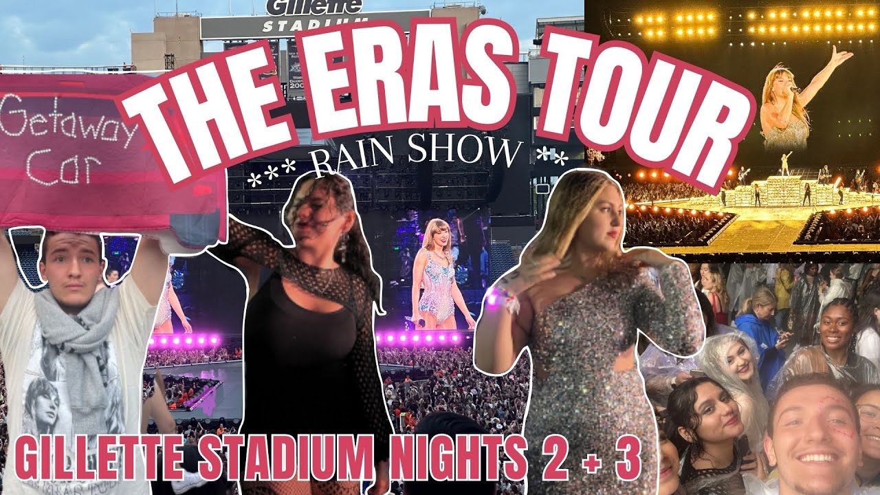 WE MET TAYLOR SWIFT IN THE POURING RAIN...| The Eras Tour Foxborough | Gillette Stadium Nights 2 & 3