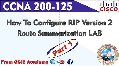 RIPv2 Route Summarization LAB Part 1