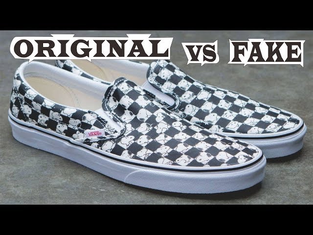 vans x peanuts checkerboard slip-on sneaker