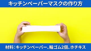 キッチンペーパーマスクの作り方 Youtube