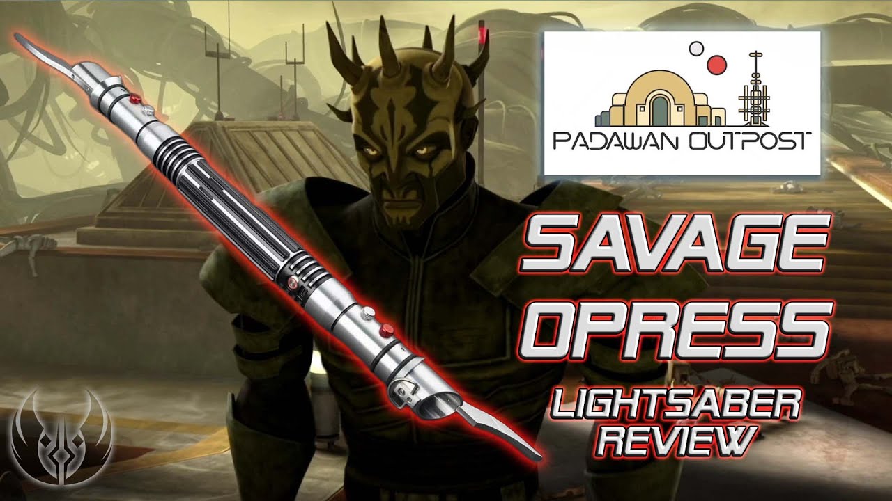 Savage Opress Lightsaber from Padawan Outpost Review YouTube