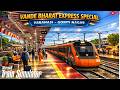 🚄 FULL SCREEN SAFFRON VANDE BHARAT LIVE ⚡ BSB–GTNR 130KMPH Premium Run TIIC Route 🔥#live #msts