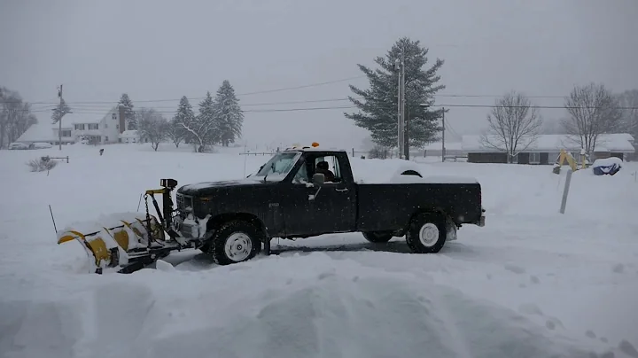 Plowing out during the Jan 20, 2019 Snowstorm