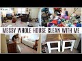 MESSY WHOLE HOUSE CLEAN WITH ME 2019 | EXTREME TIME LAPSE SPEED CLEANING MOTIVATION