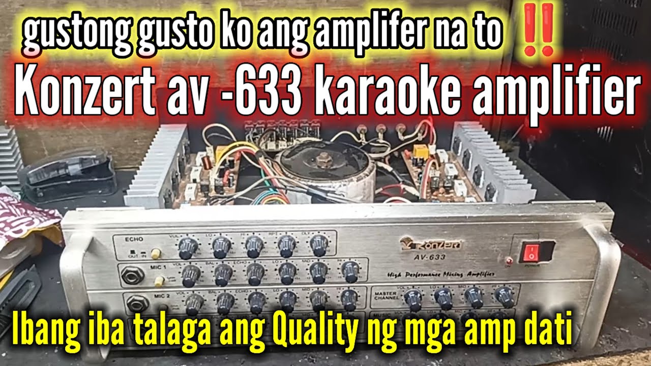 konzert av 633 amplifier , review and whats inside