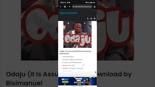 Xpresstunez.com DOWNLOAD MP3: Bisimanuel - Odaju (It Is Assured) #music #shorts