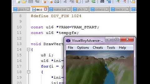GameBoy Advance Voxel Space 3D Engine Tech Demo