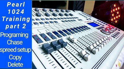 Mini Pearl 1024 Dmx Controller Training part 2 (Programing /Chase)