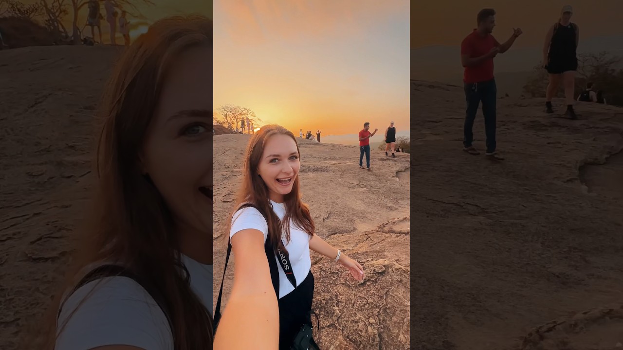 Sunrise view from Pidurangala Rock overlooking the Sigiriya Rock Fortress 🇱🇰 