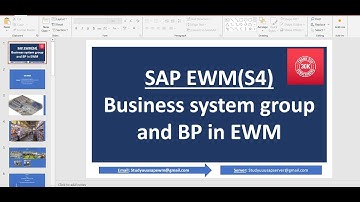 SAP EWM(S4) : Business system group and BP in EWM