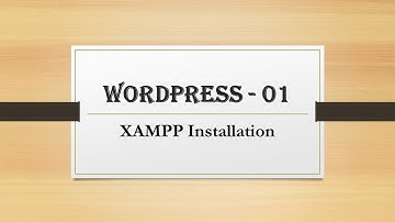 WordPress Bangla Tutorial - 01 - XAMPP Installation