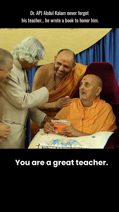 APJ Abdul Kalam and His Teacher’s Lesson