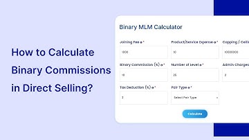How does Binary MLM Commission Calculation Works ? | Infinite Binary MLM Calculator