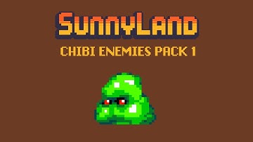 Chibi Monsters Sprites Game Assets Demo display