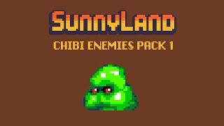 Chibi Monsters Sprites Game Assets Demo display