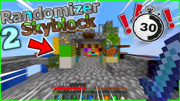 Minecraft Skyblock, But Every 30 Seconds It Gives Me A Random Item!