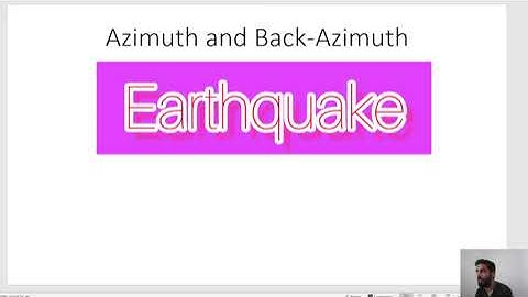 Azimuth and Back-Azimuth