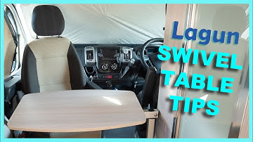 LAGUN Swivel Table | You can set it up in two places in your van