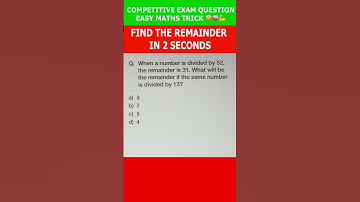 Find remainder in 2 secs. #shorts  #maths #tipsandtricks