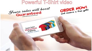 Powerful Tshirt promo | How To Sell tshirts online |Instagram Tshirt marketing | Tshirt Facebook Ads