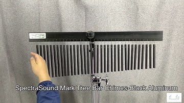 Spectrasound Mark Tree Bar Chimes Black Aluminum SM-35BA
