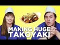 Making HUGE Takoyaki (Octopus Balls) in the Tokyo Creative Office! [Feat. Abroad in Japan]