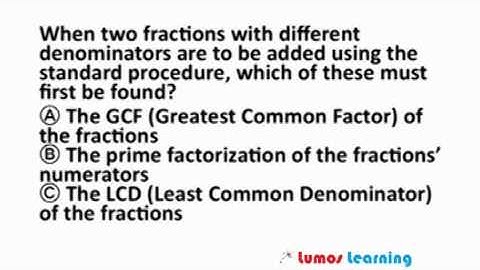 Grade 6 Math Multiple Choice Sample Question - LumosTestPrep.com LumosLearning.com