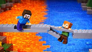 Dangerous LAVA & WATER Maze: One WRONG Step and It's Over! (Can They Escape?) screenshot 3