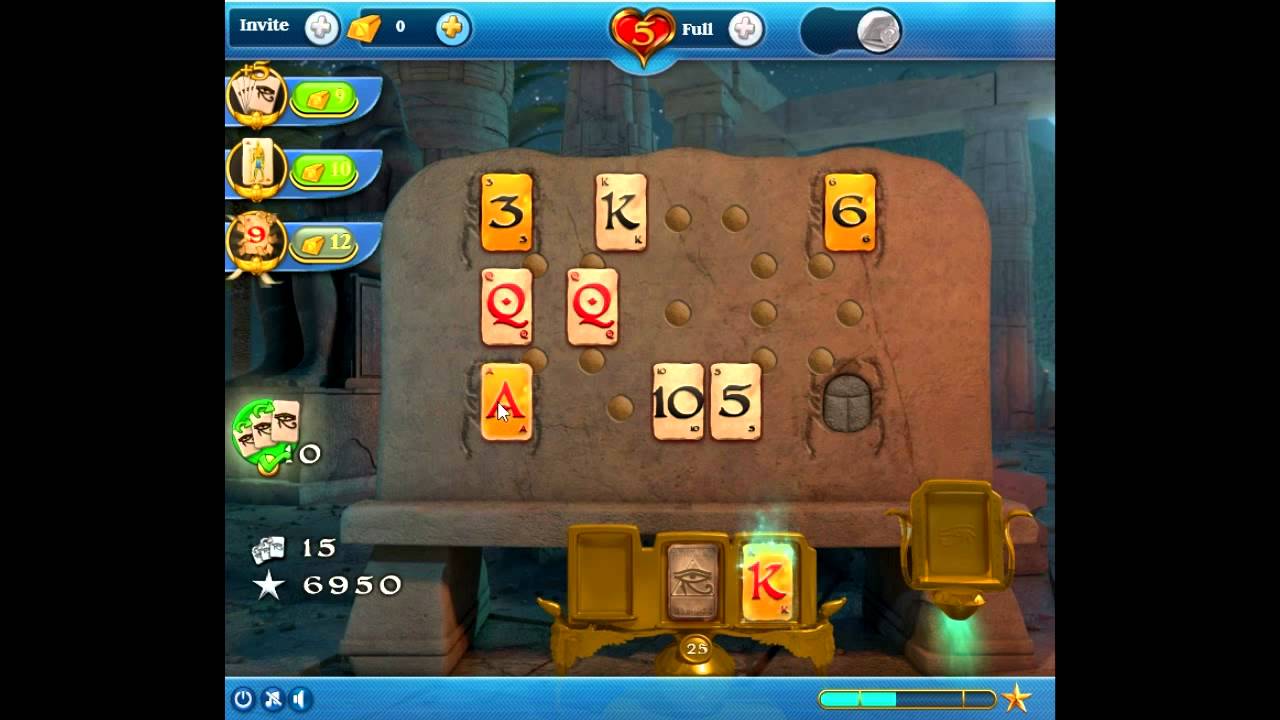 Pyramid Solitaire Saga level 18, 3 stars 😈