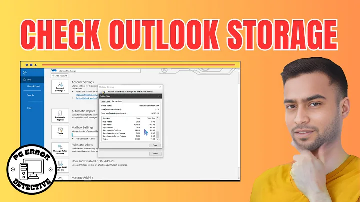 How to Check Outlook Storage