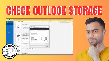 Hoe u de opslag in Outlook controleert