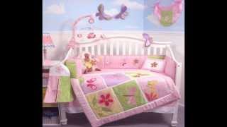 Butterflies Meadows Baby Crib Nursery Bedding Set 13 Pcs; Butterfly Bedding Set