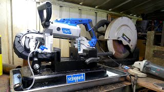 Band saw Vs Chop saw - Scheppach MBS1100 Metal Cutting Band Saw 127mm - Review and modifications