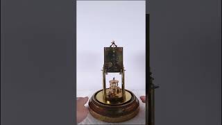 Antique German 400 Day Anniversary Clock with Disc Torsion Pendulum