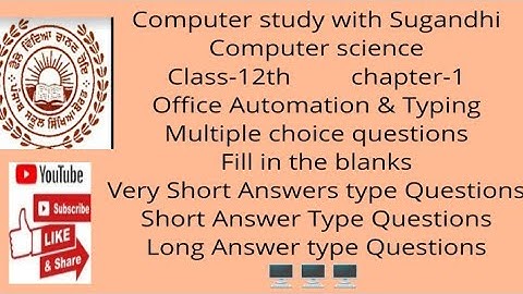 PSEB class-12th chapter-1 (MCQ,Fillup,  Very-Short,Short & Long Answer Type Questions)