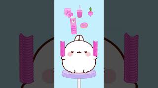 Pink Food Asmr Mukbang By Molang