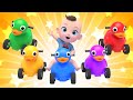 Five Little Duck | The Boo Boo música colorida Learn Sing A Song! Infantil Nursery Rhymes